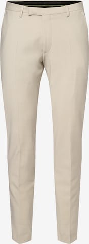 CINQUE Slim fit Pleated Pants in Beige: front