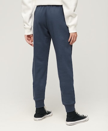 Superdry Tapered Pants 'Essential' in Blue