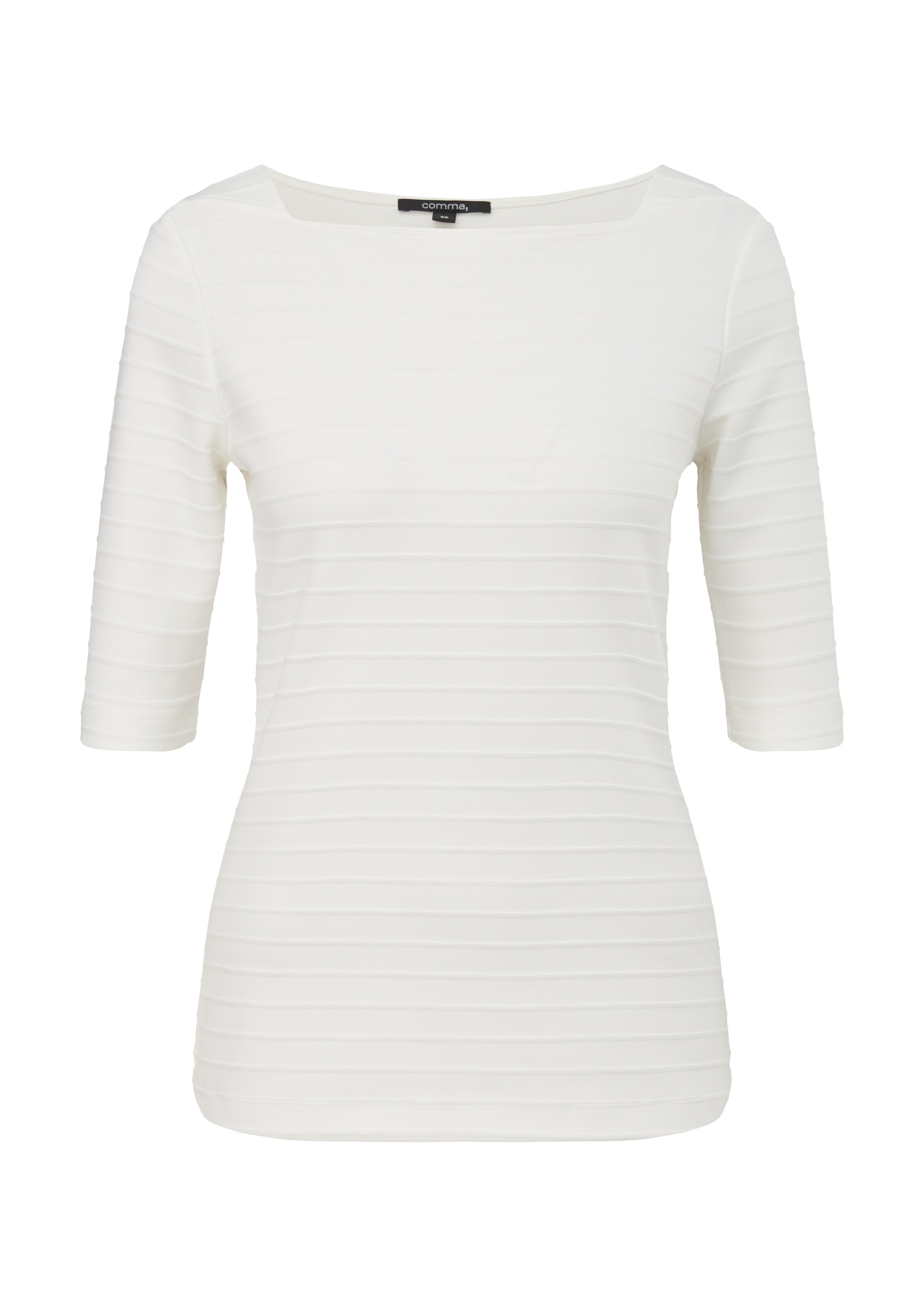 COMMA Tričko – bílá: přední strana