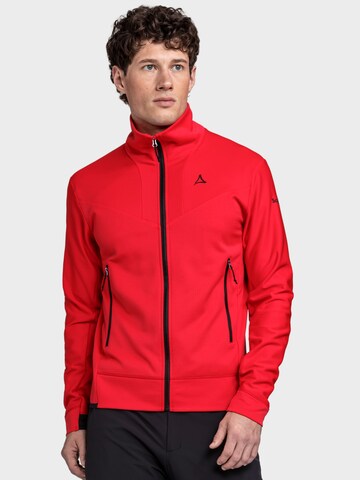Schöffel Funktionsfleecejacke 'Blaueis' in Rot: Vorderseite