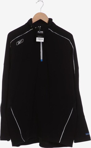 Reebok Sweatshirt & Zip-Up Hoodie in XXL in Black: front