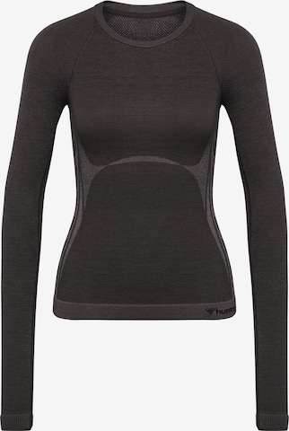 Hummel Funktionsbluse i brun: forside