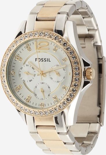 FOSSIL Uhr 'Riley' in gold / silber, Produktansicht