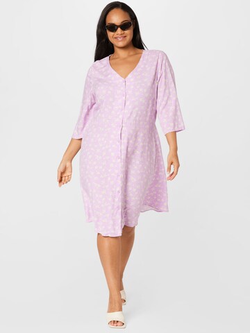 ONLY Carmakoma Shirt Dress in Pink