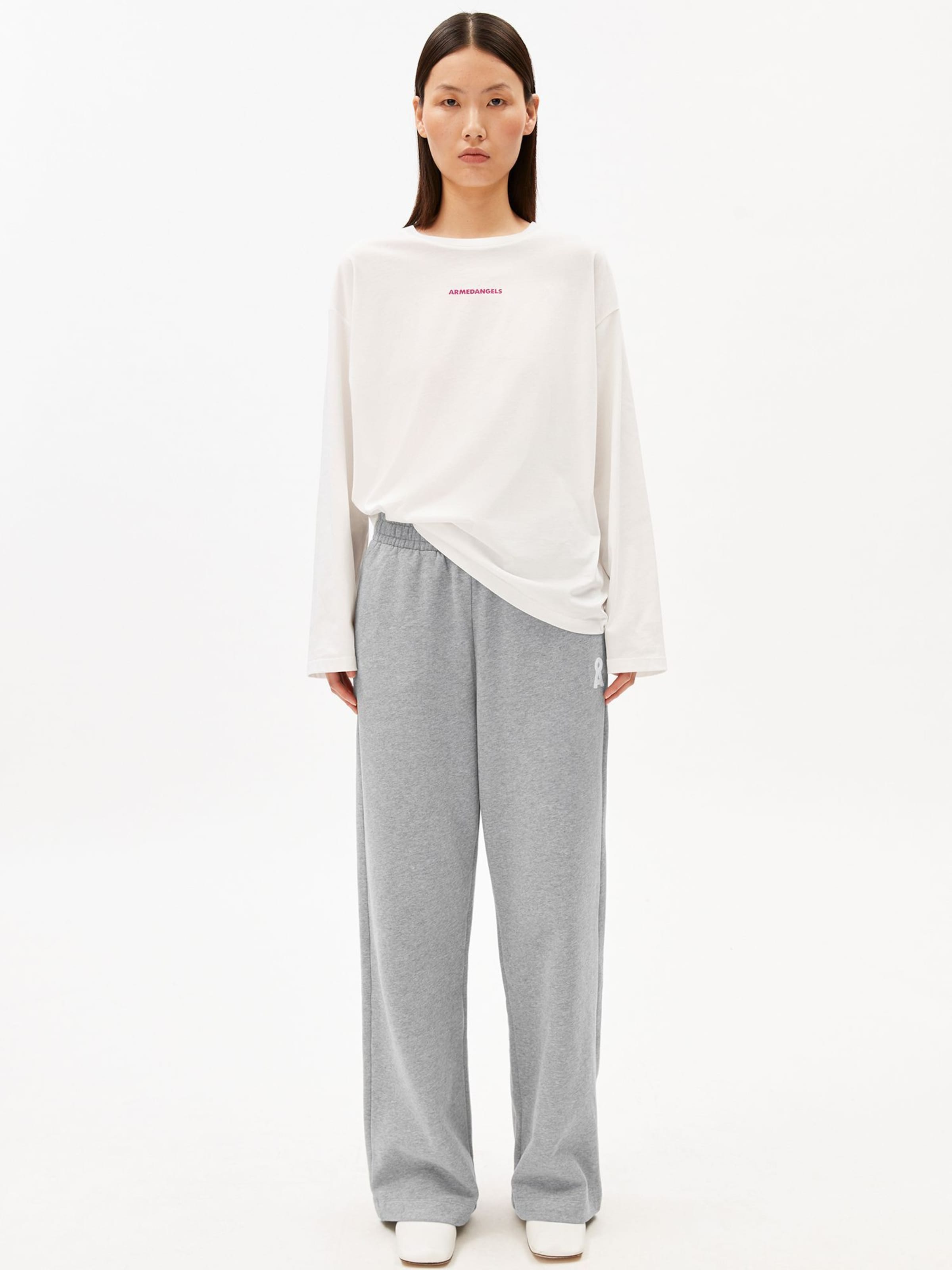 ARMEDANGELS Shirt 'FIETAA SMILE' in Wit