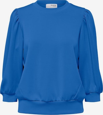 SELECTED FEMME - Sweatshirt 'Tenny' em azul: frente