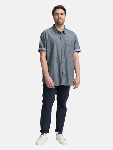 TOM TAILOR Men + Comfort fit Overhemd in Blauw