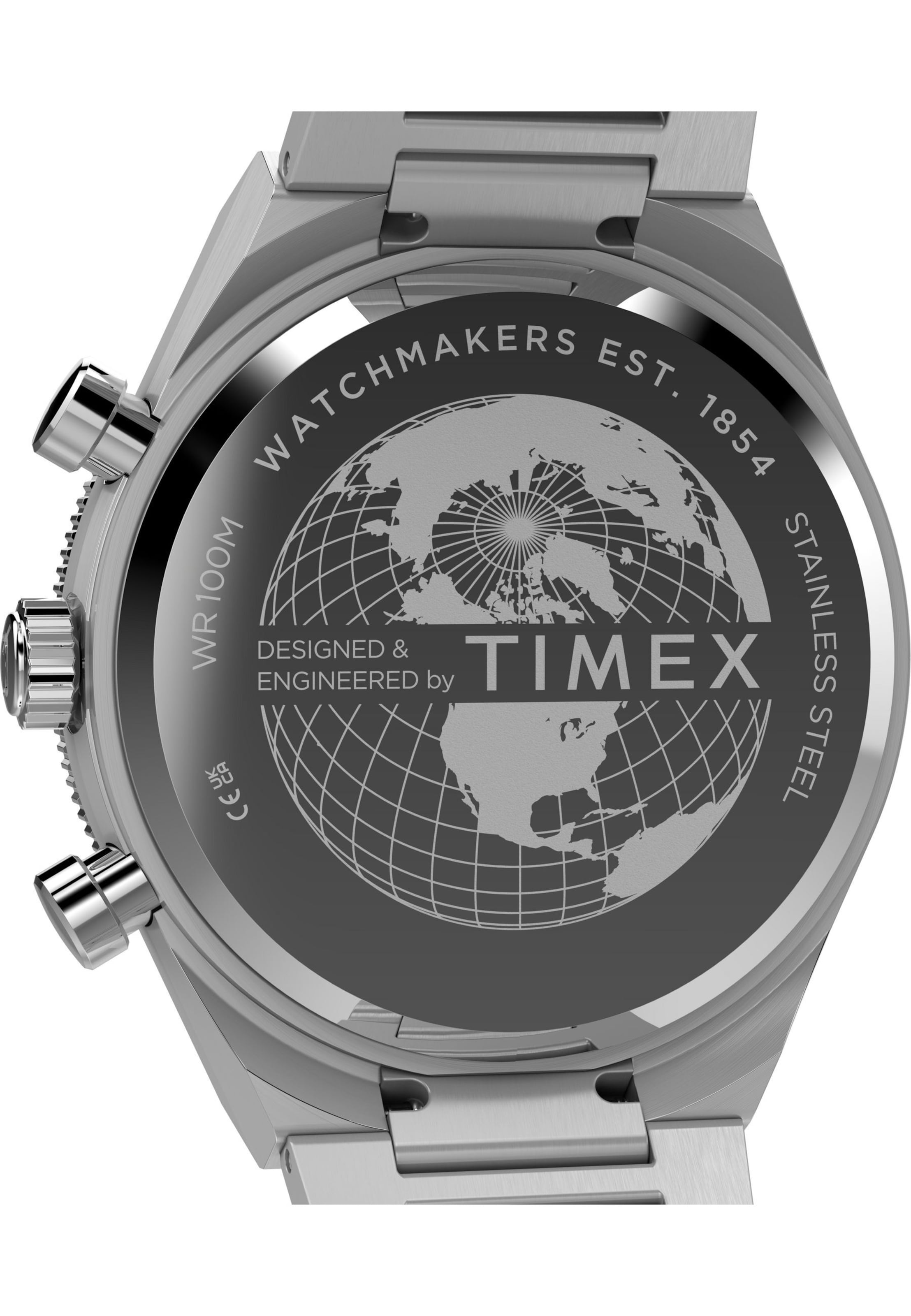 Montre à affichage analogique TIMEX en argent