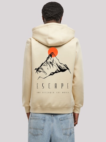 Pull-over 'Escape Discover the World Mountain' F4NT4STIC en beige : devant