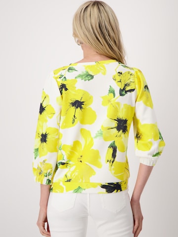 Sweat-shirt monari en jaune