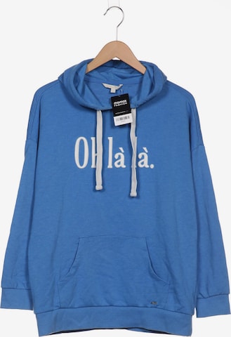 TOM TAILOR DENIM Sweatshirt & Zip-Up Hoodie in S in Blue: front