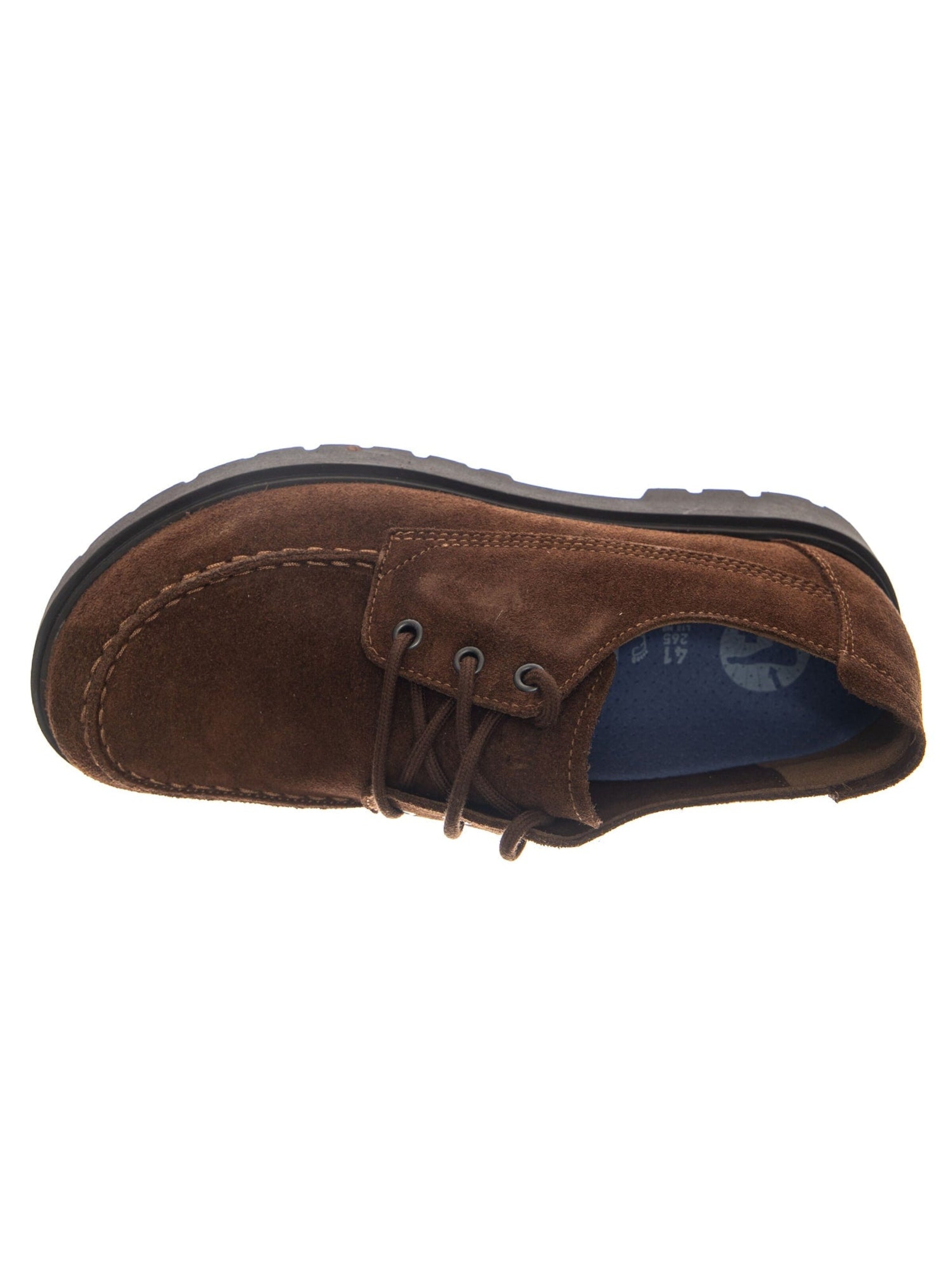 BIRKENSTOCK Snøresko 'Highwood Moc Lace Low N Suede Leather Carafe' i brun