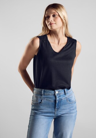 STREET ONE Top in Blau: Vorderseite