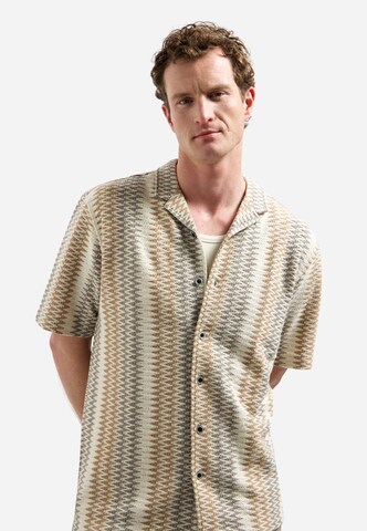 No Excess Regular fit Button Up Shirt in Beige
