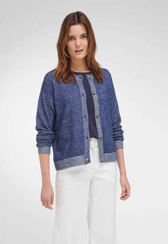 Peter Hahn Knit Cardigan in Blue: front