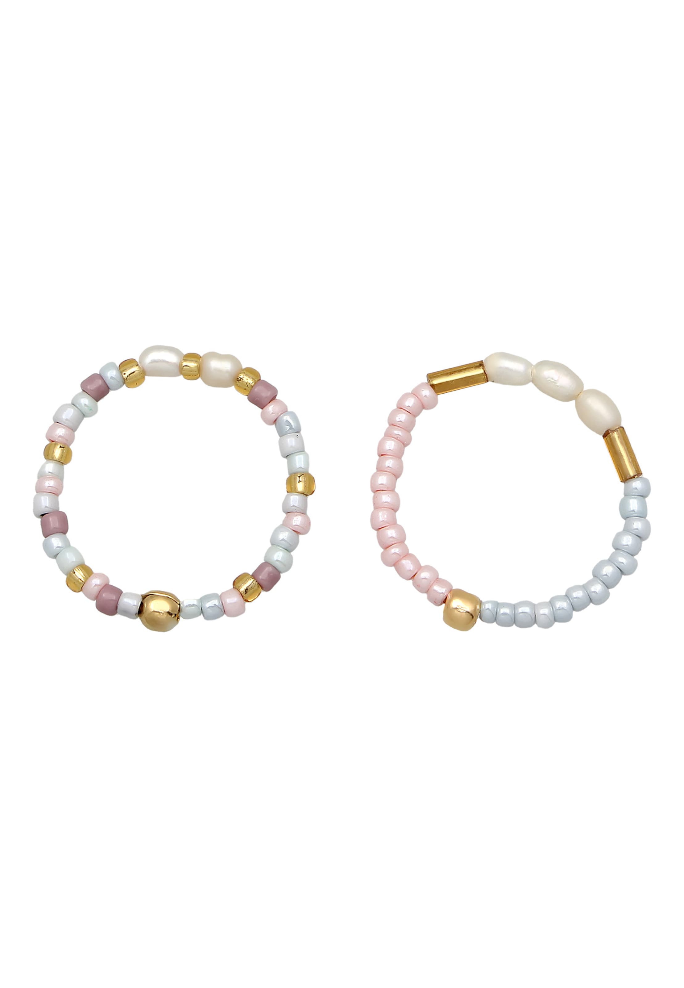 ELLI Ring 'Perlen' in Mixed colors