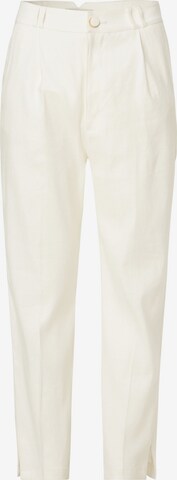 Coupe slim Pantalon chino Salsa Jeans en beige : devant