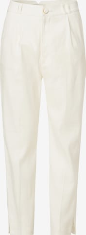 Coupe slim Pantalon chino Salsa Jeans en beige : devant