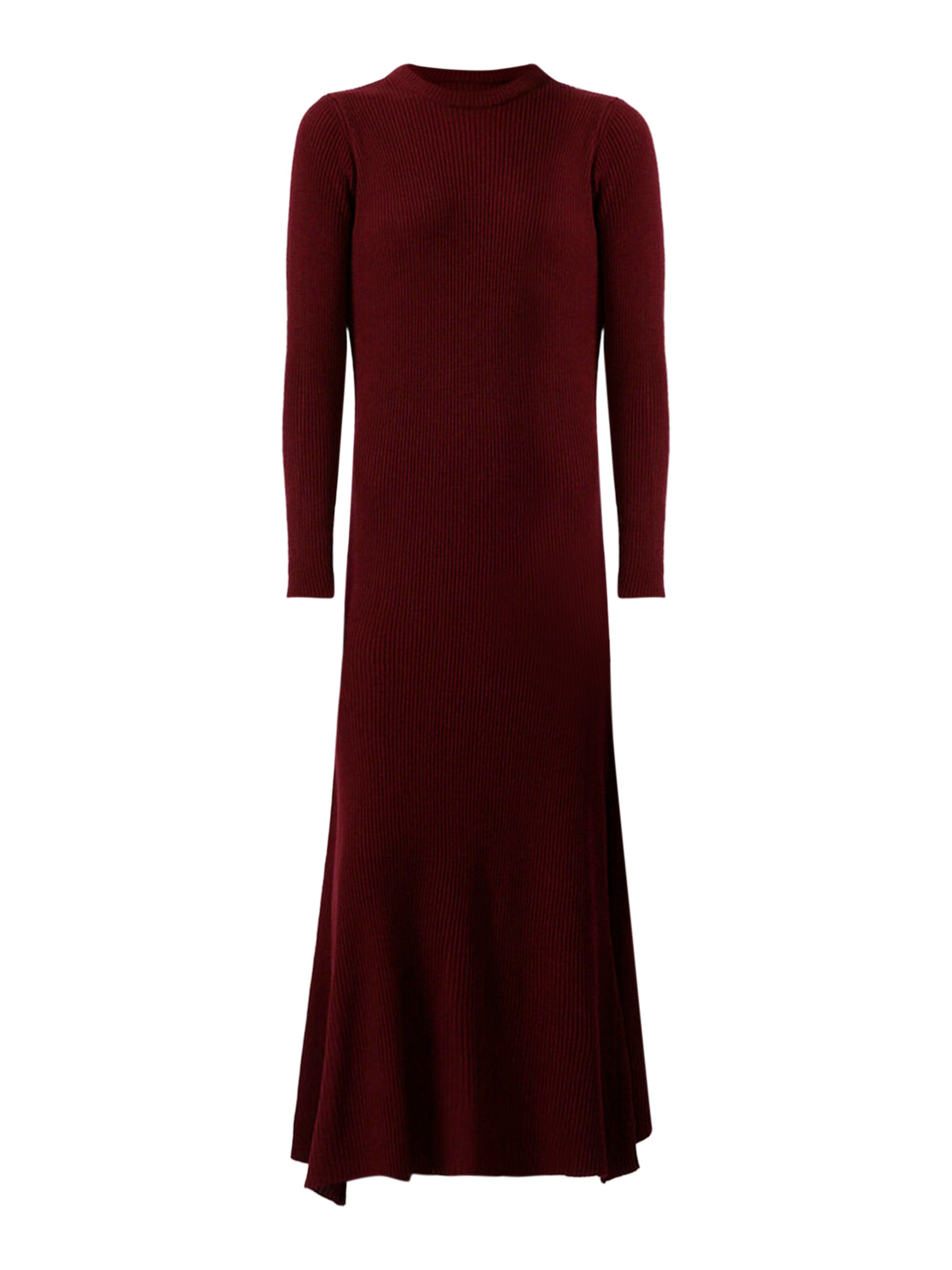 Touche Prive Gebreide jurk in Rood: voorkant