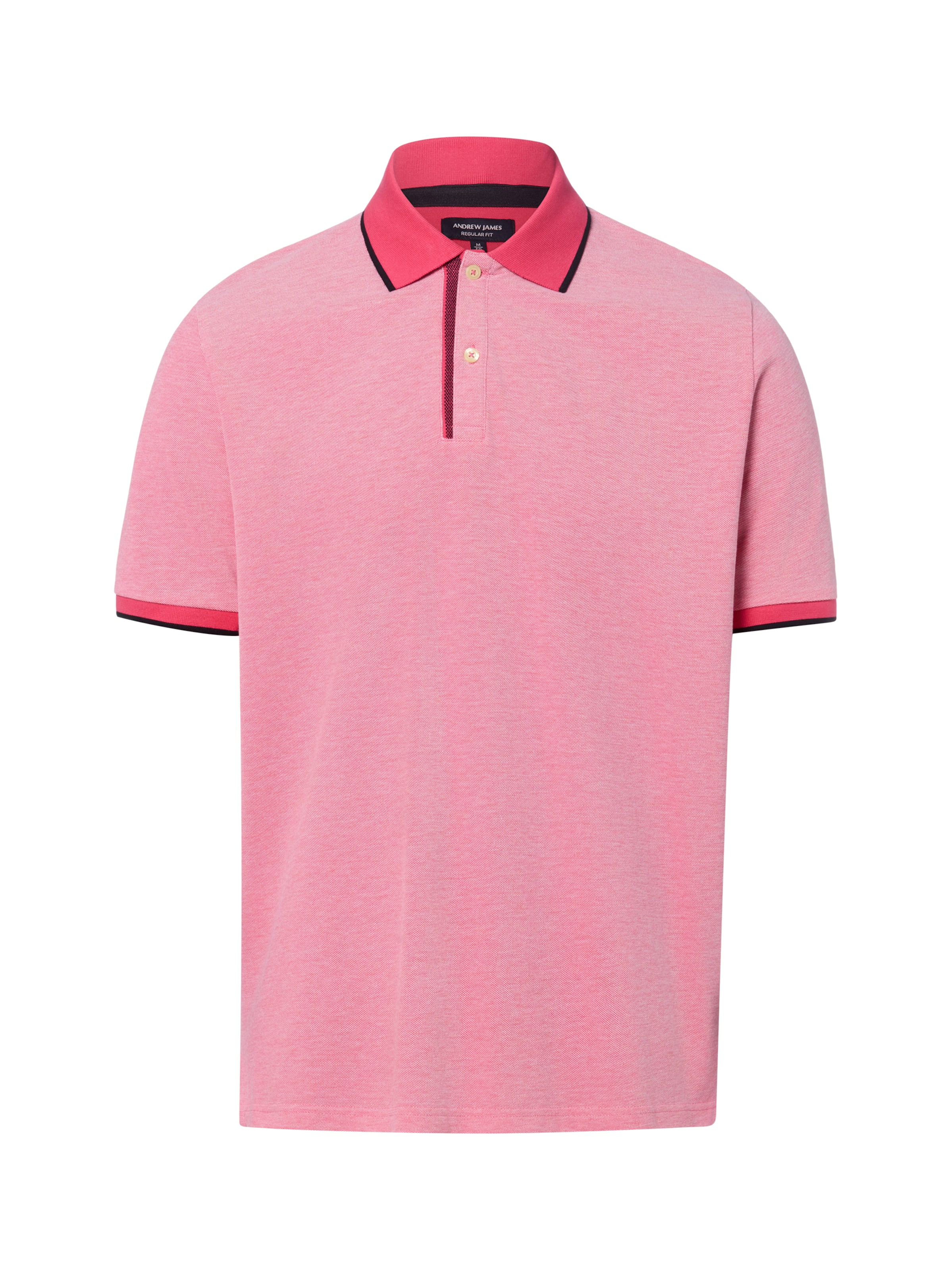 T-Shirt Andrew James en rose : devant