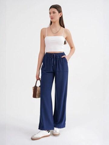 MixRay Wide leg Pants in Blue