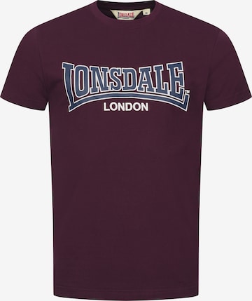 LONSDALE Paita 'Dukinfield' värissä punainen: etupuoli