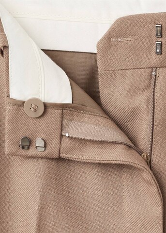 MANGO Wide Leg Hose 'Natalie' in Braun