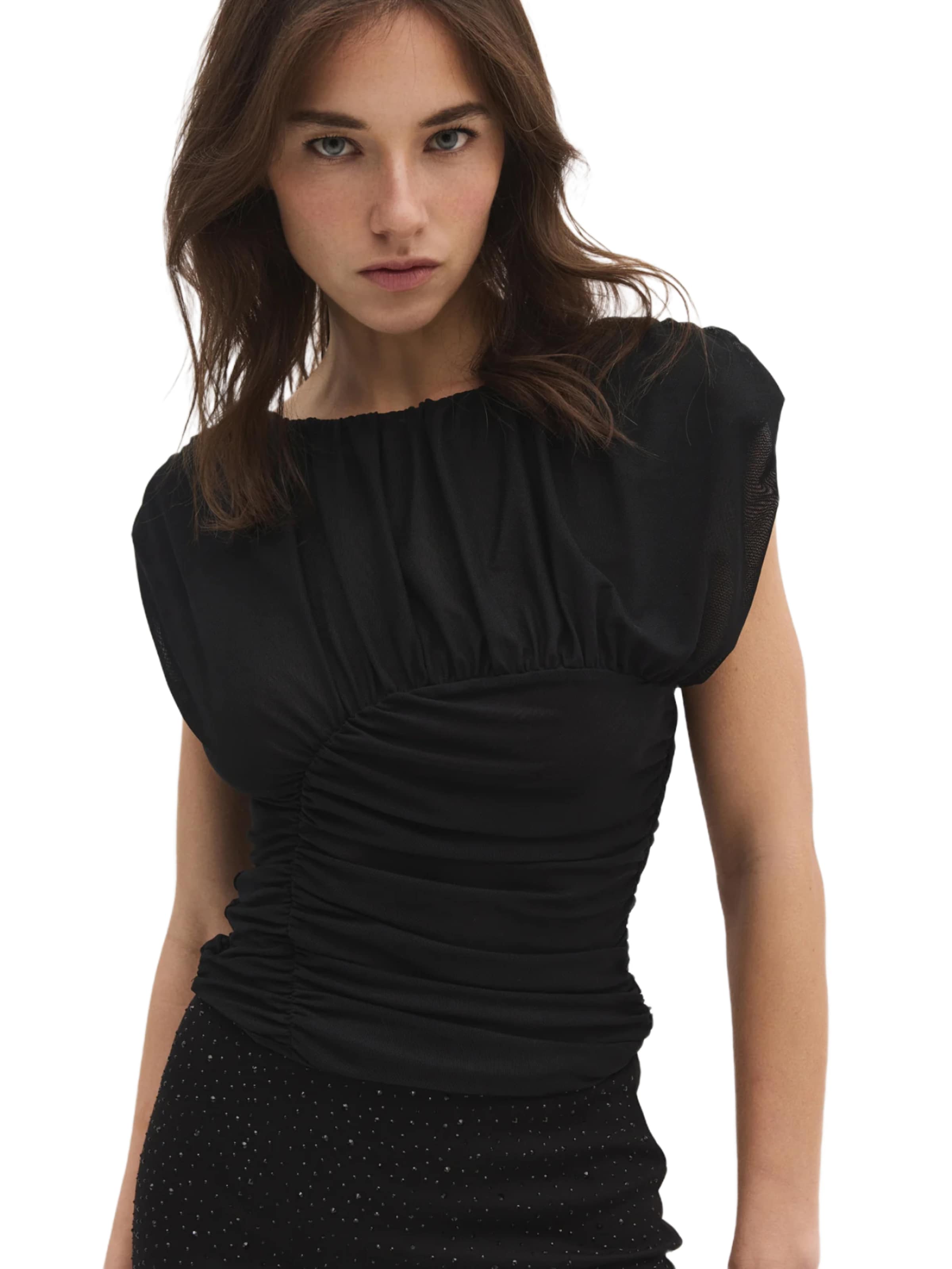 No Matter What Bluse in Schwarz: Vorderseite