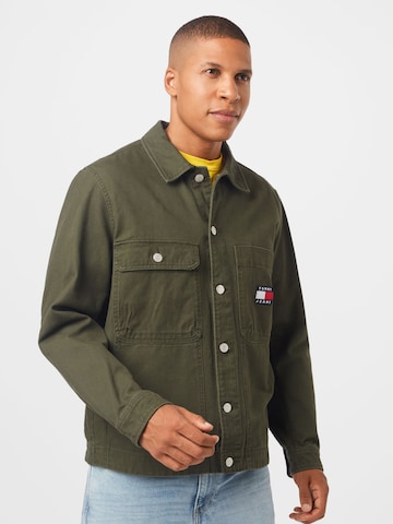 Tommy Jeans - Chaqueta de entretiempo en verde: frente