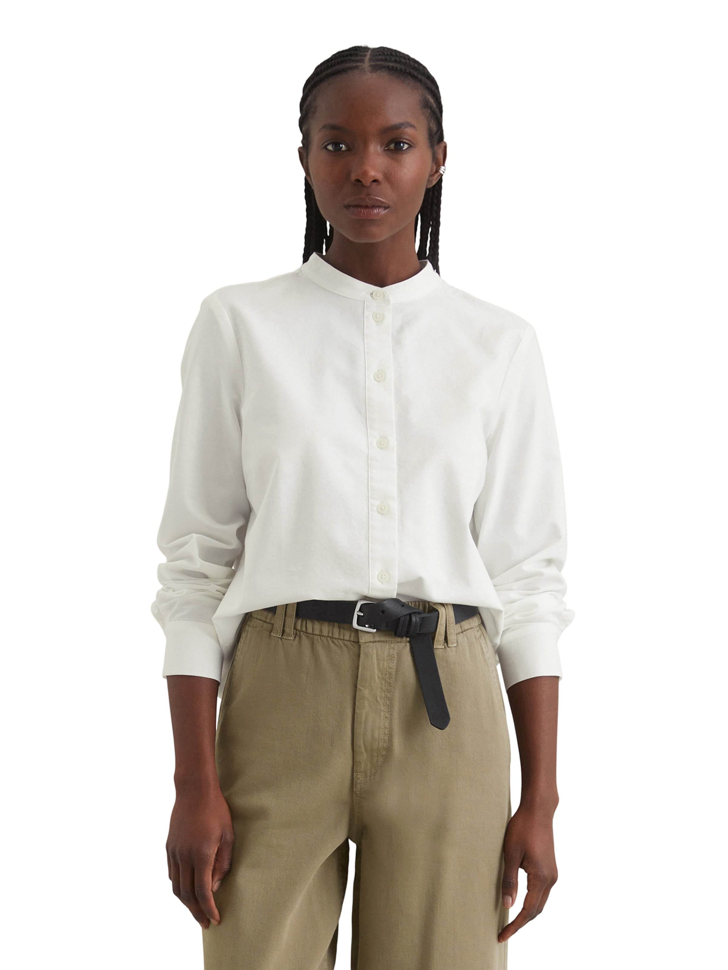 Marc O'Polo DENIM Bluse in Weiß: Vorderseite