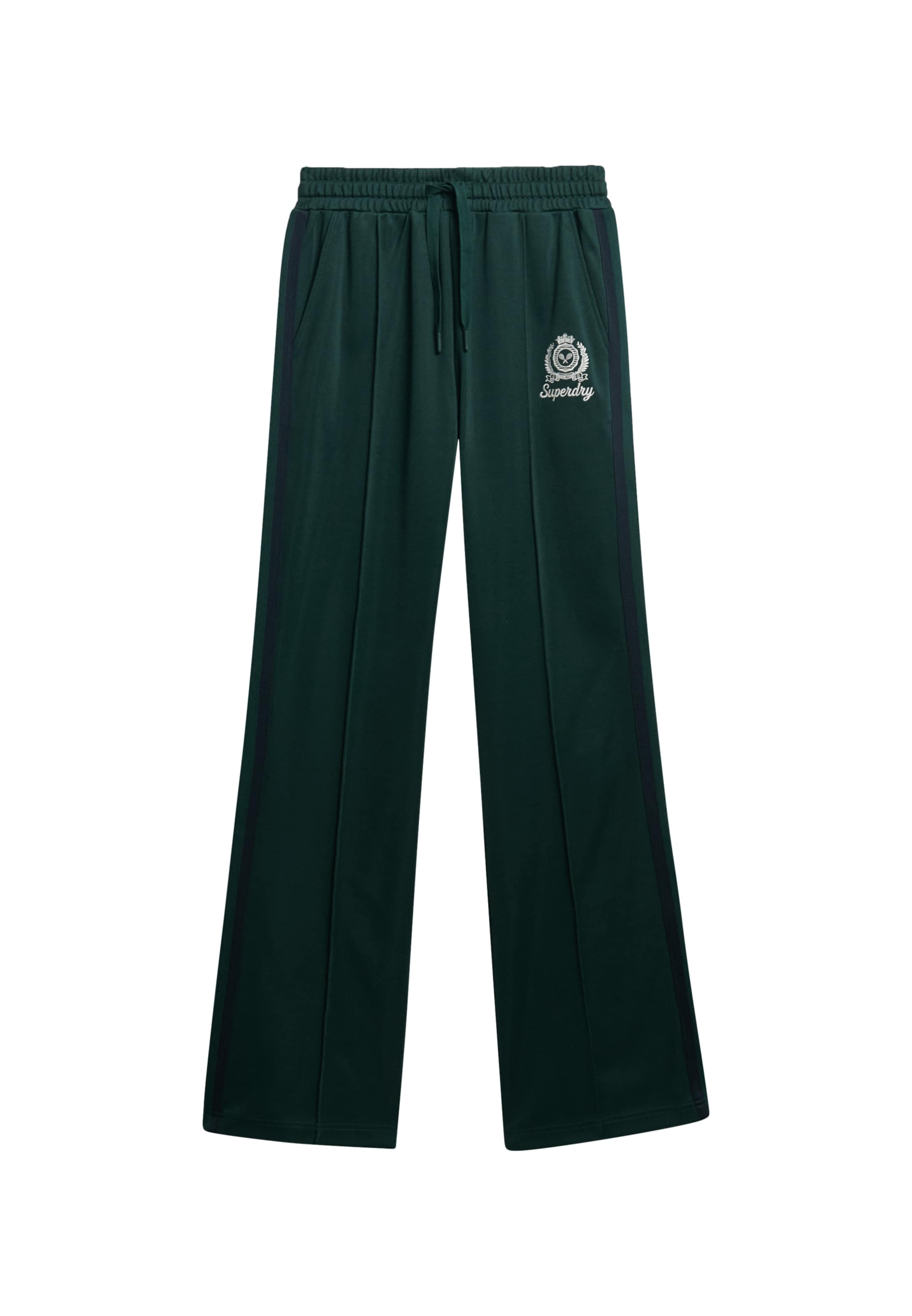 Superdry Pantalon 'Country Club' en émeraude / blanc, Vue avec produit