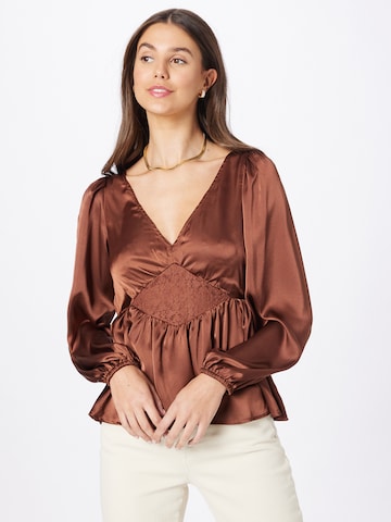 Dorothy Perkins Blouse in Brown: front