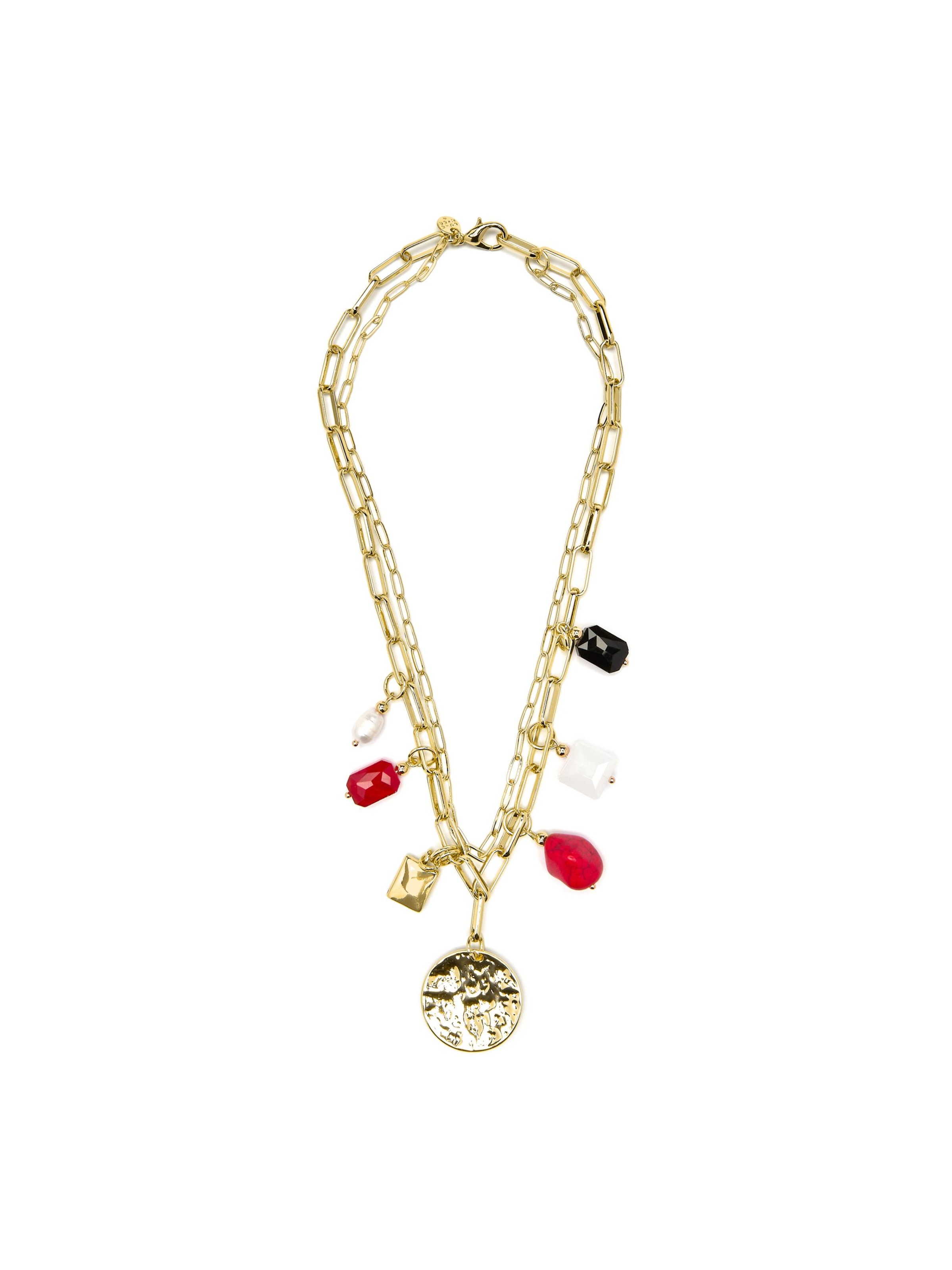 Luxenter Necklace 'Lyho' in Red: front