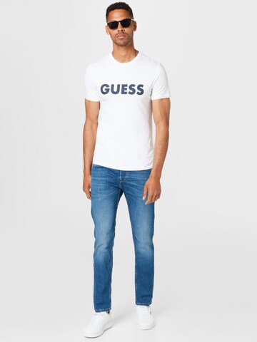 GUESS Shirt 'LABYRINTH' in White