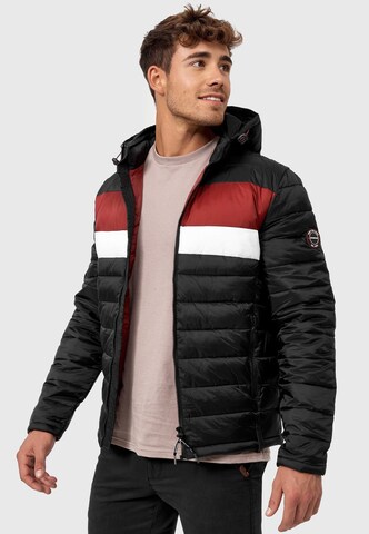 INDICODE JEANS Winterjas 'Hampshire' in Zwart