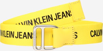 Calvin Klein Jeans Gürtel in Gelb: predná strana