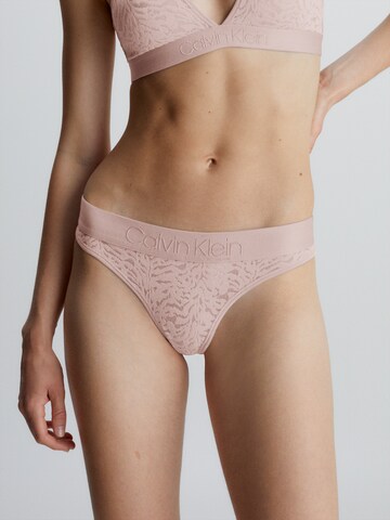 Calvin Klein Underwear String 'Intrinsic' in Beige: voorkant