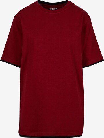 T-Shirt DEF en rouge : devant