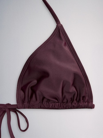 The Set Triangel Bikinitop in Grijs