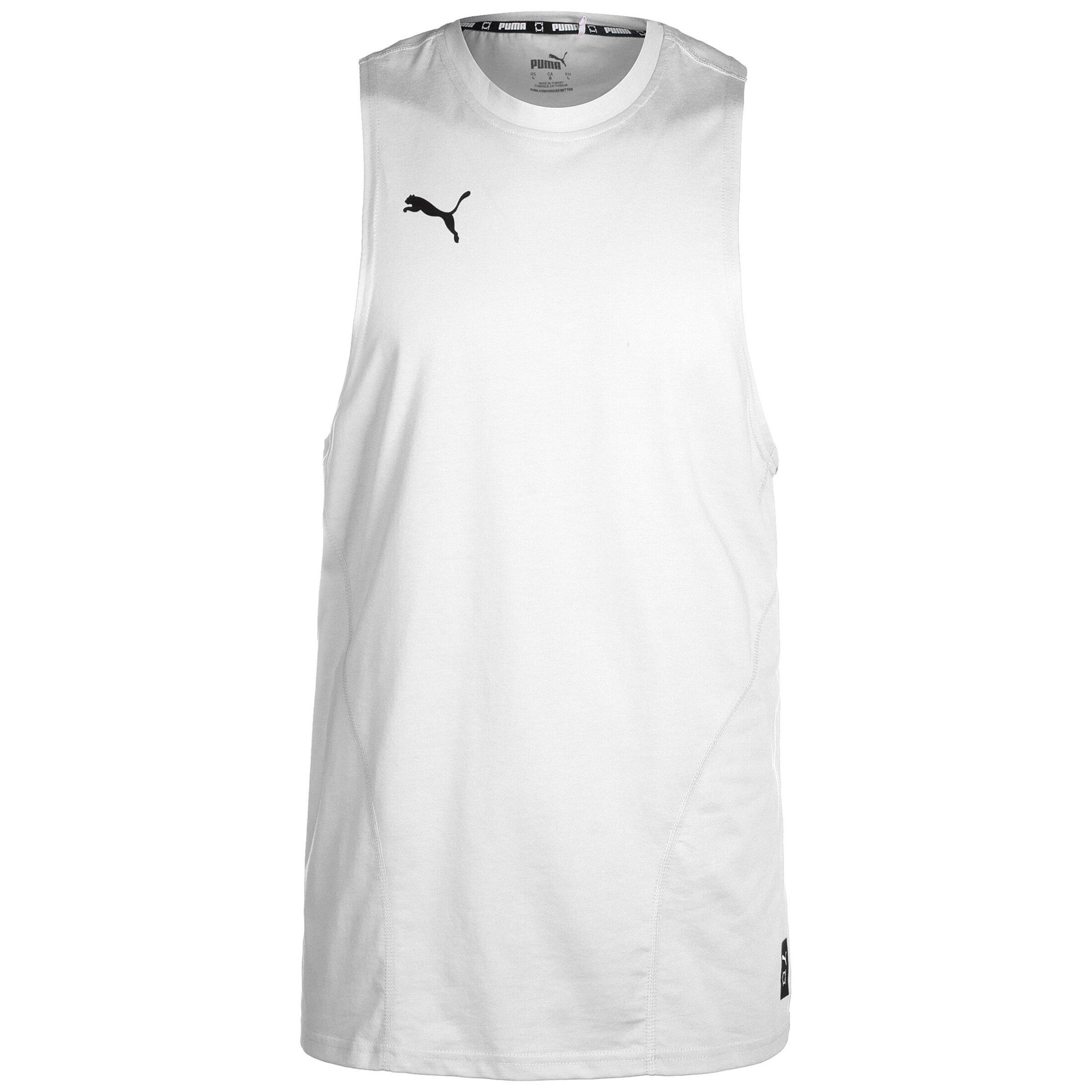 PUMA Performance shirt 'Hoops Team' in White: front