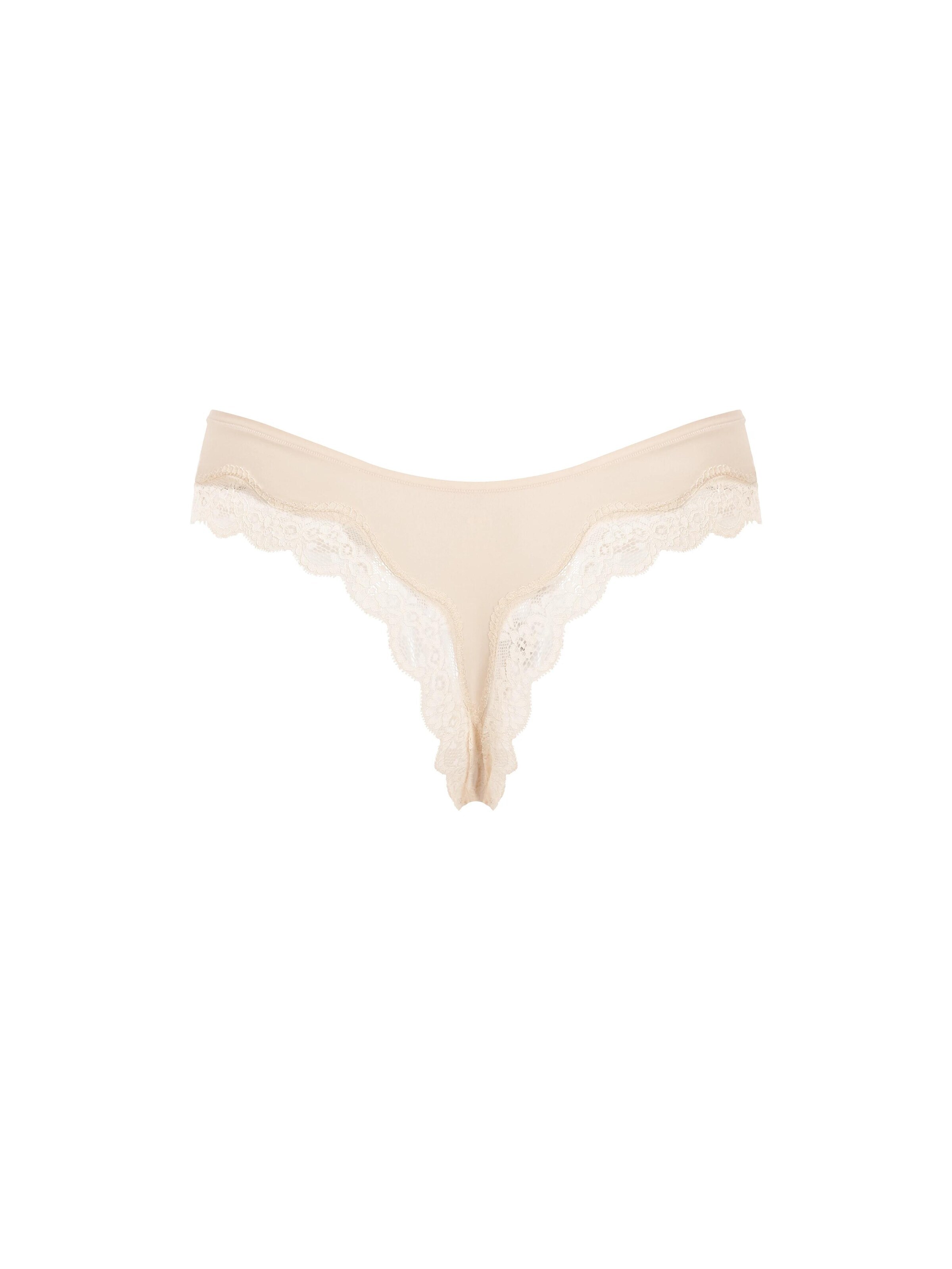 cfab - Tanga 'Lace Tanga' en beige