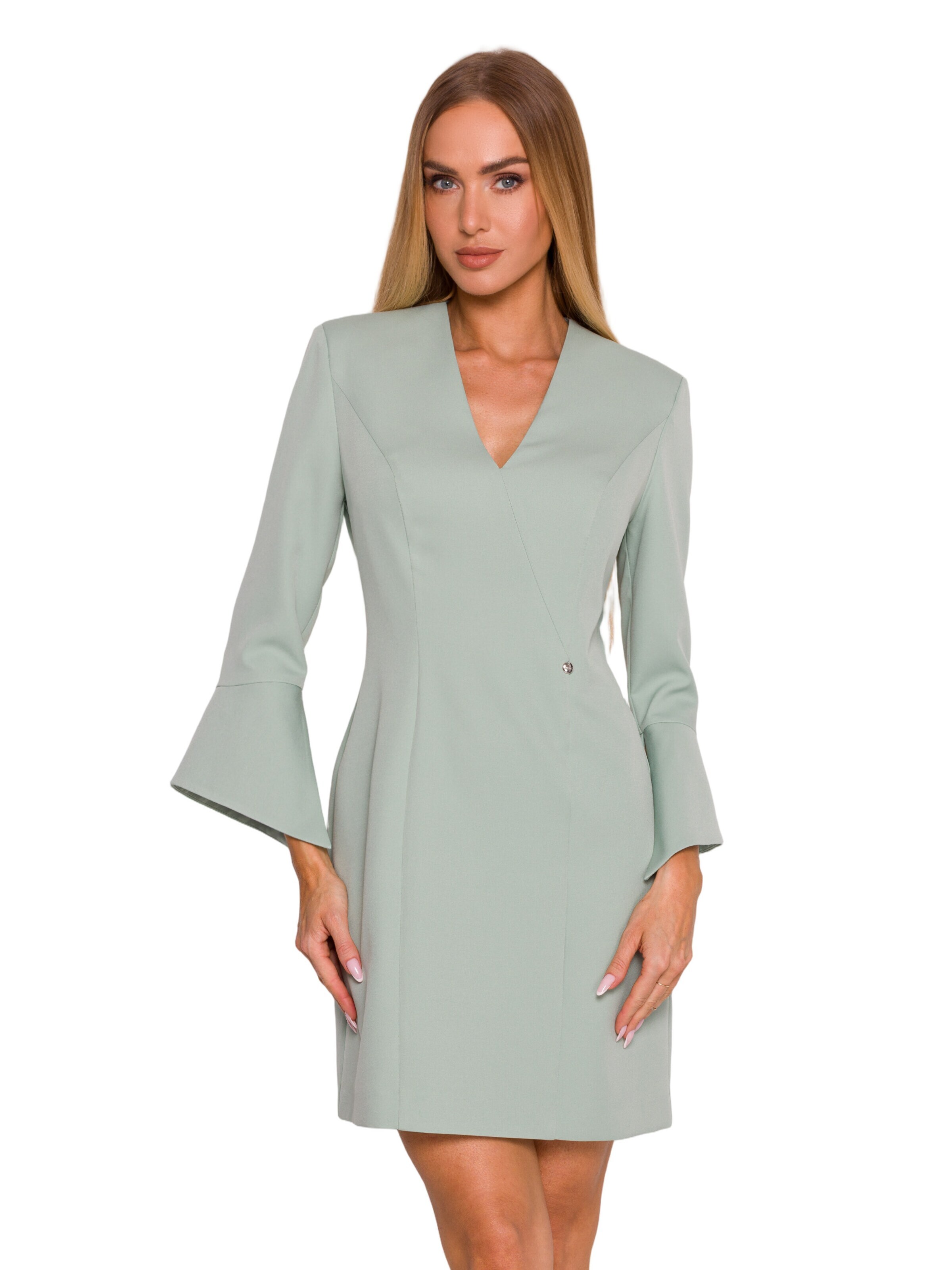 Rochie 'Sukienka z szerokimi mankietami' de la made of emotion pe verde