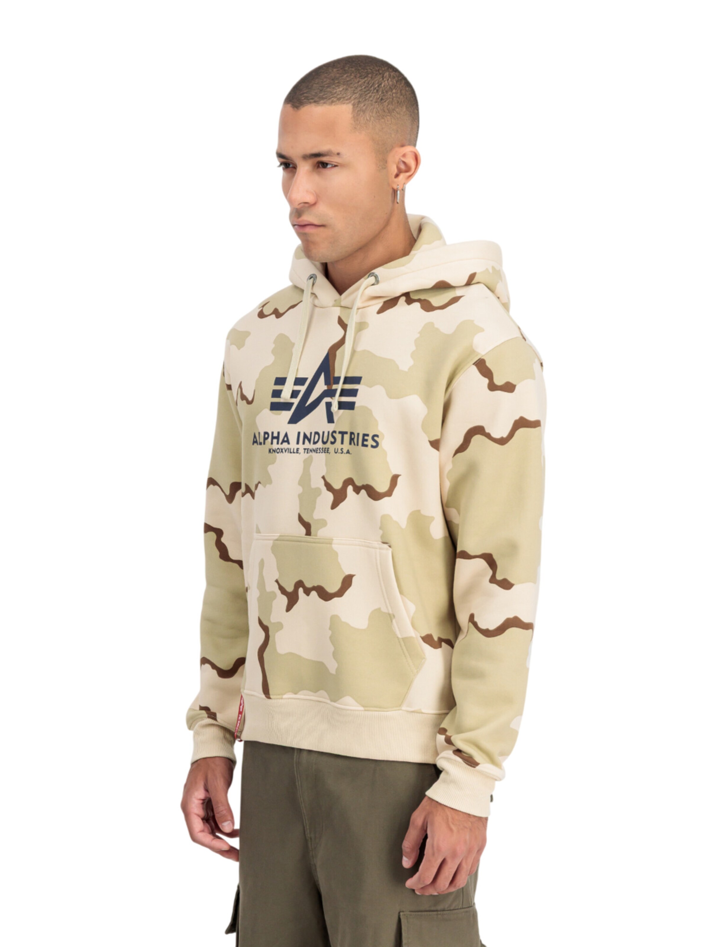 ALPHA INDUSTRIES Sweatshirt 'Basic Camo'‌‌‌‌ in Beige