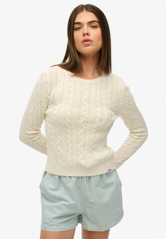 Pull-over 'Essential' Superdry en beige : devant