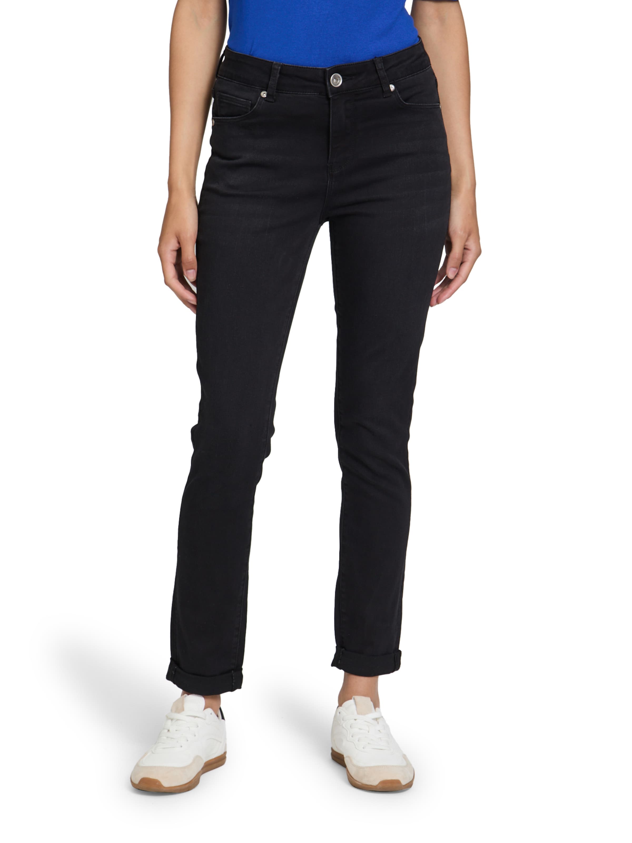 Betty Barclay Slimfit Jeans in Zwart: voorkant