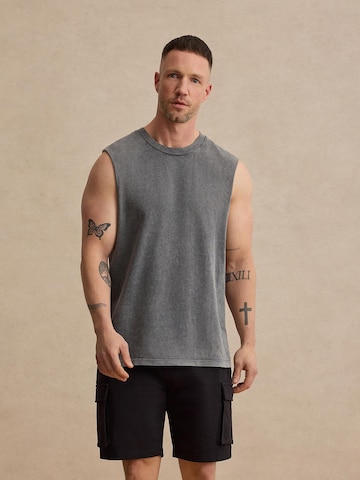 DAN FOX APPAREL Shirt 'Lucian' in Grey: front