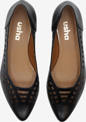 Usha Ballet Flats in Black