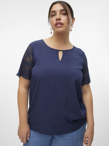 Vero Moda Curve Blouse 'RUSK' in Blue