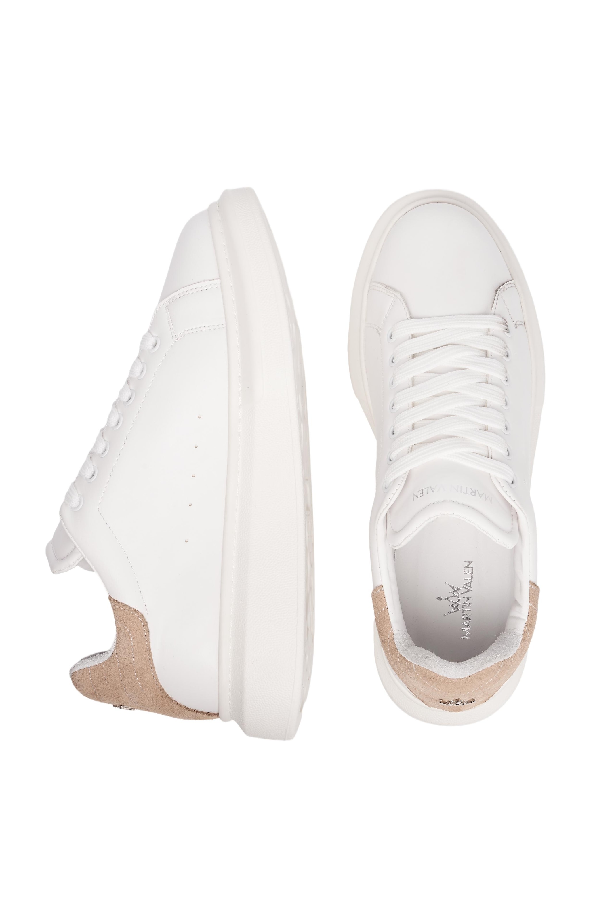 Baskets basses MARTIN VALEN en blanc