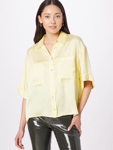 Camicia da donna di Warehouse in giallo: frontale